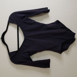 Natalie Dancewear leotard, size medium, soft black